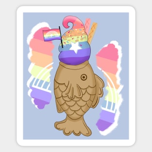 Pride taiyaki designs, 2nd series (Xenogender) Sticker